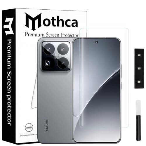 Image of Mothca Curved UV Tempered Glass Screen Protector for Xiaomi 15 Pro | HD Clear | Full Screen Coverage | Pack of 1
