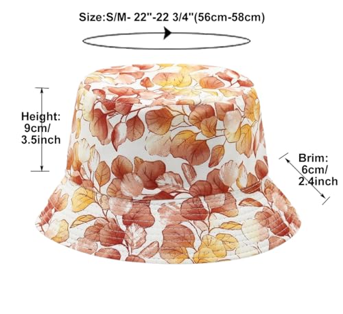 Image of Quanhaigou Bucket Hat for Men Women,Packable Reversible Printed Sun Hats,Fisherman Outdoor Summer Travel Hiking Beach Caps