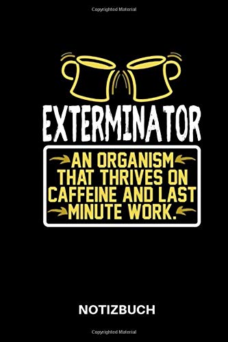 Exterminator: Liniertes Notizheft | Journal Tagebuch | A5 Format | Linierte Seiten