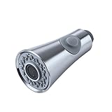 HOMEIDEAS Bathroom Kitchen Faucet Pull-Out Spray Nozzle Head 1/2-Inch Faucet Head Replacement Part,Brush Nickel Finished
