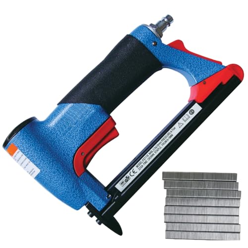 Brad Nailer - Usage intensif, agrafeuse 4-8 bar avec chargeur 3600 clous - pour Installation de Moulures, Fabrication de Meubles, Rembourrage, Parquets, Projets de | pour Construction Travail du Bois