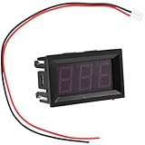 ULTECHNOVO 12V Auto Digitales Voltmeter LEDS Anzeige Spannung Messung Auto Digitales Spannung Messer Panel 25-500V Voltmeter Anzeige für Fahrzeug Lastwagen ATV SUV