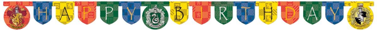 Procos 93371 Harry Potter Birthday Garland 2 Metres Long FSC Decoration
