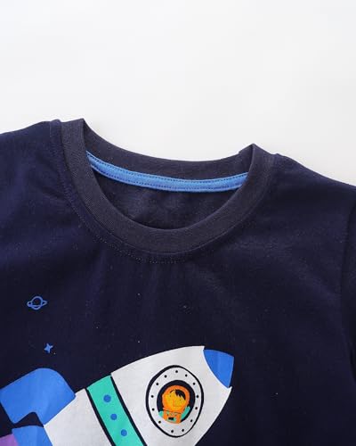 Image of AIWUHE Toddler T Shirts Cotton Summer Tshirts Boys Girls Short Sleeve Tee Tops Casual Graphic Clothes Crew Neck Shirts 2-6Y