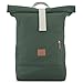 Johnny Urban Rolltop Rucksack Damen & Herren Grün - Adam Large - 15.6" Laptop Fach - Robustes Baumwoll Canvas - Wasserabweisend