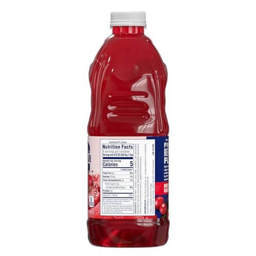 Image of Ocean Spray ZERO Sugar Cranberry Juice Drink, Cranberry Juice Drink Sweetened with Stevia, 64 Fl Oz Bottle (Pack of 2)