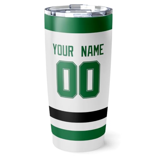Image of ANTKING Dallas Tumbler 20oz Custom Name Number Travel Mug Gifts | Stainless Steel Insulated Coffee Cup for Men Women