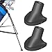 Pxiryanlow 1Pair Black Golf Bag Stand Feet Replacement, Wear-Resistent Golf Bag Rubber Feet Replacement, Necessary Golf Club Bag Accessories Strong Grip, Easy to Install Easy to Carry