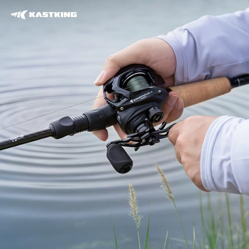 KastKing Spartacus II Plus Baitcasting Reel, DualBalance&trade; Magnetic Braking System, 8.0:1 High-Speed Gear Ratio, Ultralight 6 oz, 7+1 MaxiDur Double-Shielded Ball Bearings, Fishing Reels