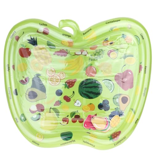 Tapis eau gonflable vert en forme de patte pour l'éveil des bébés