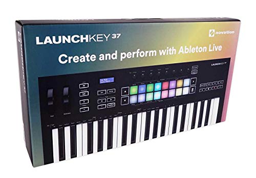 Novation Launchkey 37 Mk3 37-Key Usb Midi Ableton Live Keyboard Controller Bundle With Rockvilie 25-Key Case Soft Carry Bag Backpack For Impulse W/Launchkey 25 Keyboards #TOP6