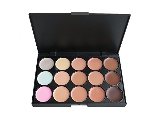 15 Colors Cosmetics Cream Contour Foundation Concealer Palette Kit With 11Pcs Bamboo Brush #TOP5