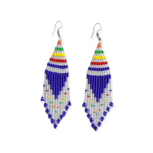 African Zulu Ntshebe Earrings | by Woza Moya (Come Spirit of Change) | Handmade by The Hillcrest AIDS Centre Trust Crafters in South Africa