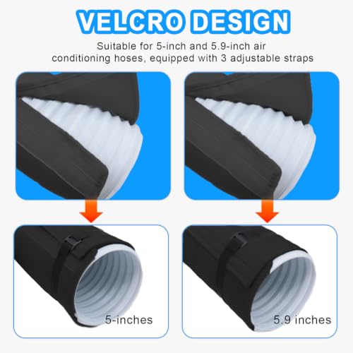Cubierta de manguera de aire acondicionado para mantener tu hogar fresco y confortable 6