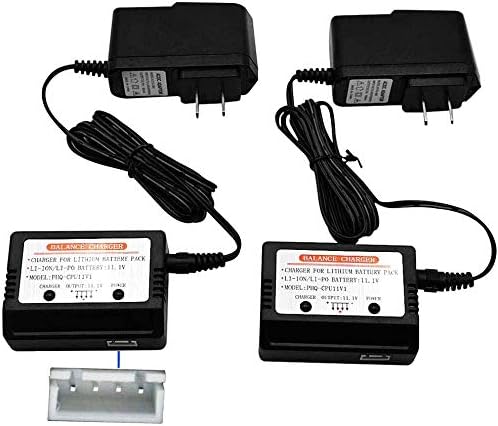 Miniatura 6 de Blomiky Paquete de 2 cargadores de pared de 15 V y 11.1 V 800 mA 3S Lipo Li-ion caja de cargador de batería para 11.1 V 2200 mAh 5200 mAh 1500 mAh