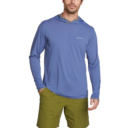 Eddie Bauer Men's Marine Air UPF Long-Sleeve Hoodie