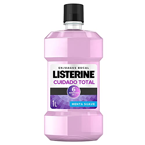 Listerine Cuidado Total, Enjuague Bucal, Sabor Menta, 1000 ml
