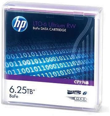 Hewlett Packard Enterprise LTO 6 6.25TB RW Data Cartridge Refurbished, C7976B (Refurbished)