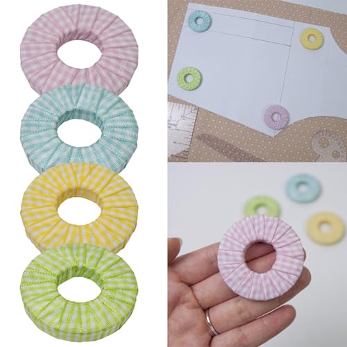 Kowaku Lot De 4 Poids Pour Tissu - Poids De Tissu - Pour Travaux Manuels, écriture, Coupe De Tissu, Accessoires De Couture - Robustes - 5 X 5 Cm