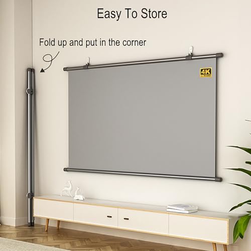 Pantalla Manual Retráctil para Proyector 60''/72'' miniatura 7