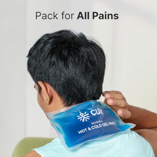 Image of Cult Reusable Hot & Cold Gel Pack for Pain Relief in Cramps, Swelling, Sports Injuries, Neck, Back, Shoulders, Joints, and Everyday Muscle Recovery - Flexible & Portable Therapy Pack of 2