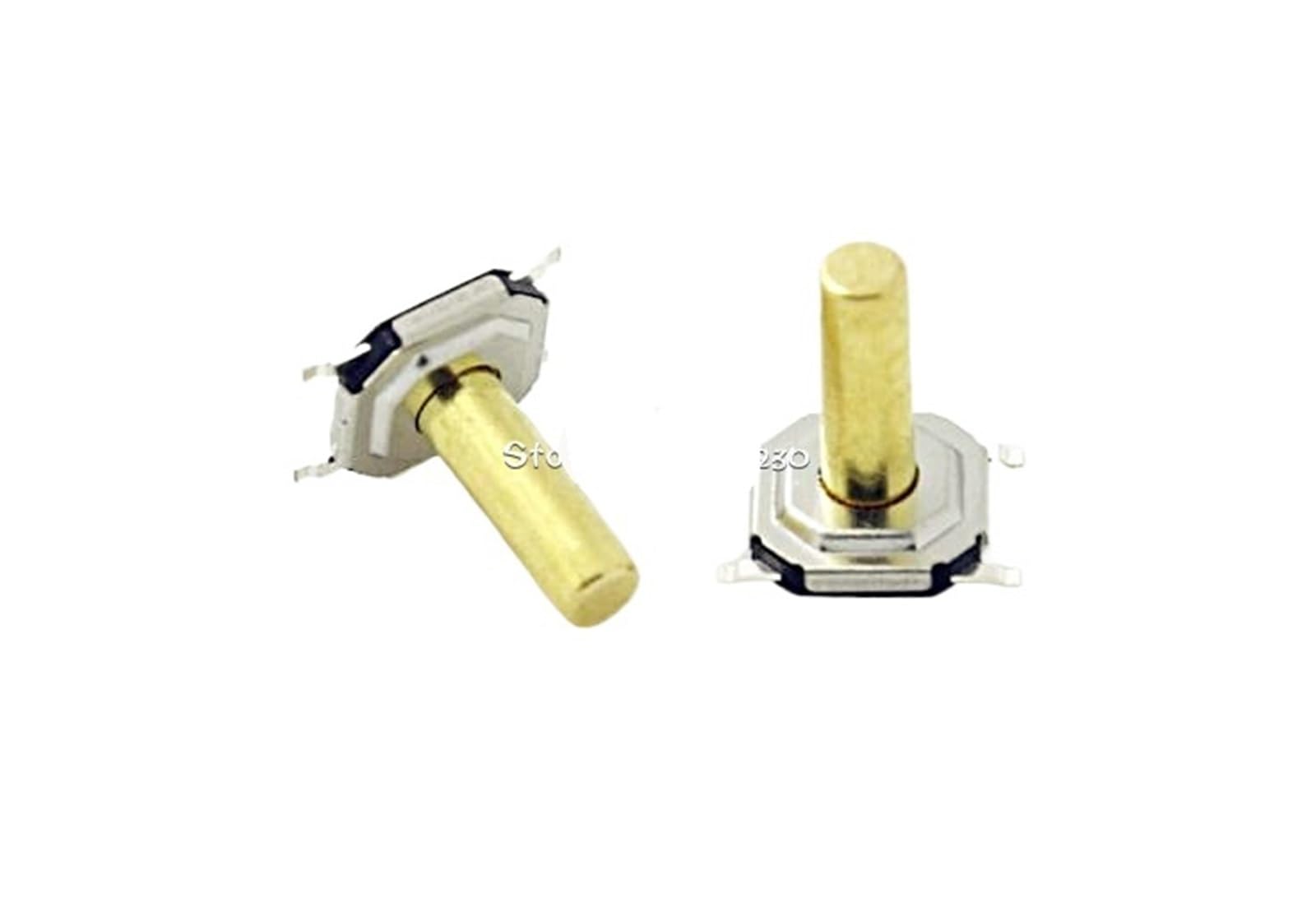 100 interruptores táctiles de 4 x 4 x 6 mm, 4 x 4 x 6 mm, de 4 pines, microinterruptor SMD.