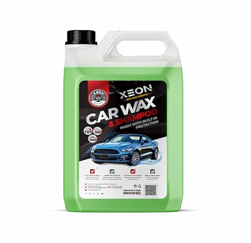 Xeon Auto Car Shampoo 5L Wax & Foam | Paint Protection | Shine with Fresh Fregrance Automotive & Vehical Shampoo