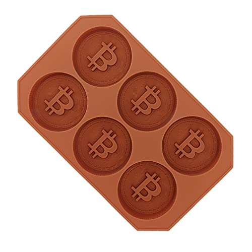 CHICIRIS Bitcoin Schokoladenform, DIY Kuchenform Schokoladenbackform für Schokoladen für Eiswürfel Cover