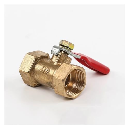 Válvula de bola de latón hembra de 1/4" para control de flujo seguro 2
