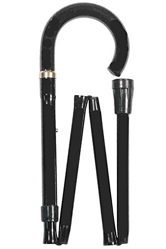 Classic Canes verstelbare wandelstok, inklapbaar, met gebogen handgreep