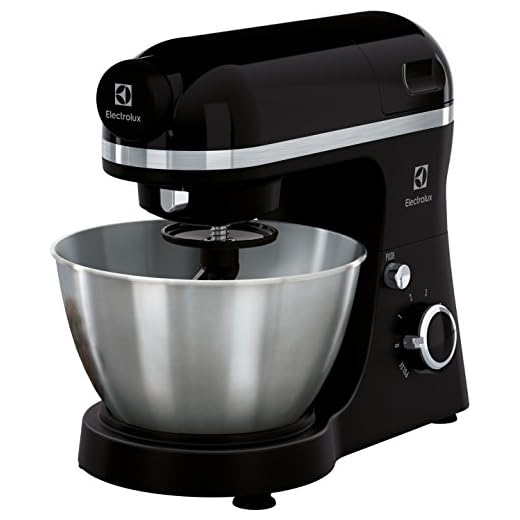 Electrolux EKM3700 800W 4L Negro - Robot de cocina (4 L, Negro, Giratorio, 1,2 m, Metal, Acero inoxidable)