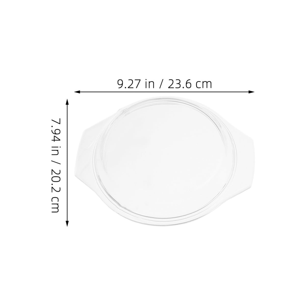 Beaupretty Coperchio in Vetro per Microonde Anti-Schizzi 20,2 Cm, Copertura Vapore per Forno a Microonde e Forno Tradizionale, Resistente e Multiuso per Cottura Salutare