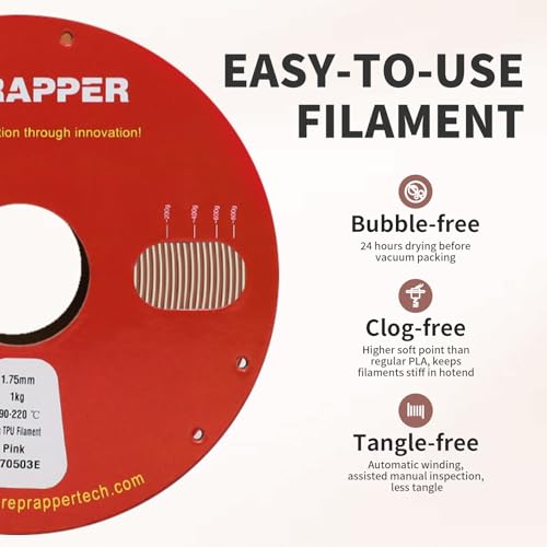 Image of Reprapper Wood PLA 1.75 - Walnut & Natural Composite Filament, Infused with Real Wood Fiber for Sanding Staining, 1.75mm 3D Printing Filament, 1KG
