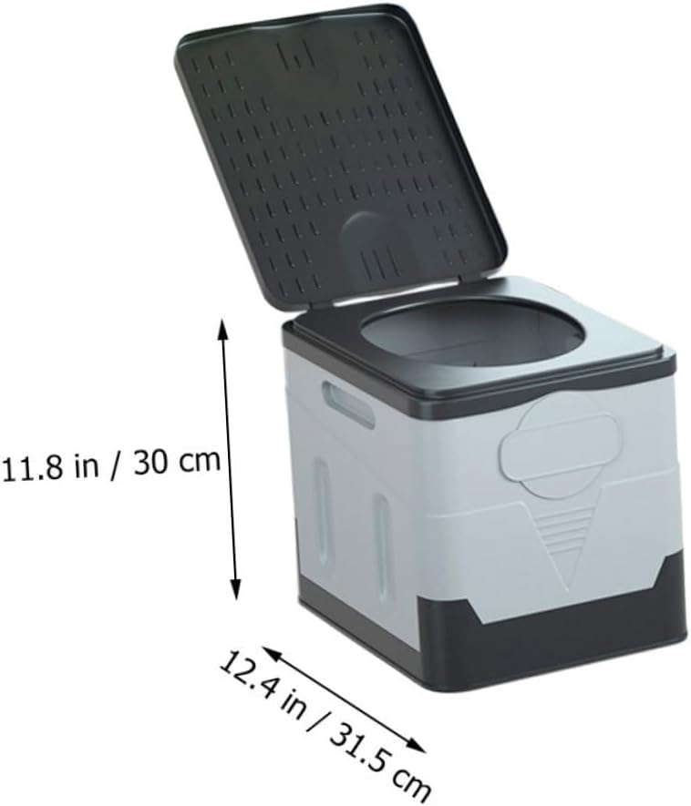 Portable Folding Toilet for Camping Emergency Travel Potty Storage Box Lightweight Outdoor Toilet for Car and Hiking