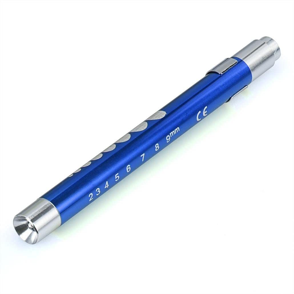 Exeton Blue - Led Medical Pen Light, Flashlight Torch Emt Emergency Medical First Aid, Doctors, Nurses, Examination, Gift, (Blue)