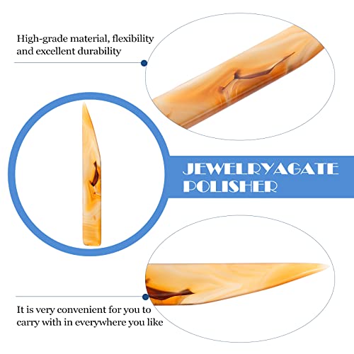 ULTECHNOVO 1 PC Sliver Jóias Polimento AGATE Polisher Agate Burnisher Aleatório