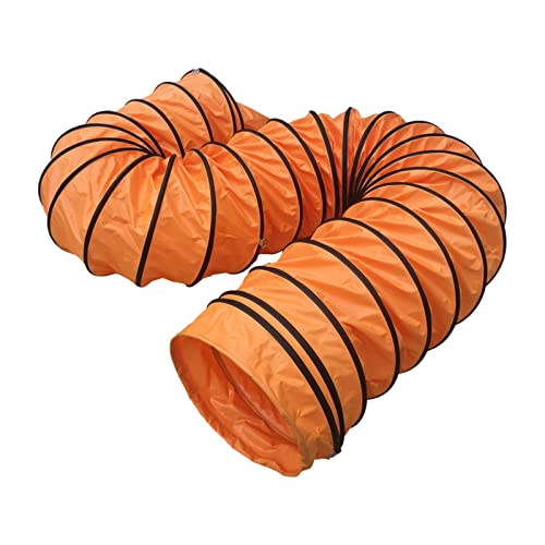 TINGCHAO PVC Manguera de conducto Flexible Longitud 3 m / 9,84 pies ID 200 mm a 450 mm para Ventilador de Escape Manguera de conducto Flexible Naranja,200mm Cover