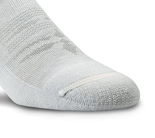 ARIAT Lightweight Breathable Western Quarter Crew Grey Socks, 2-Pair Pack, Large2