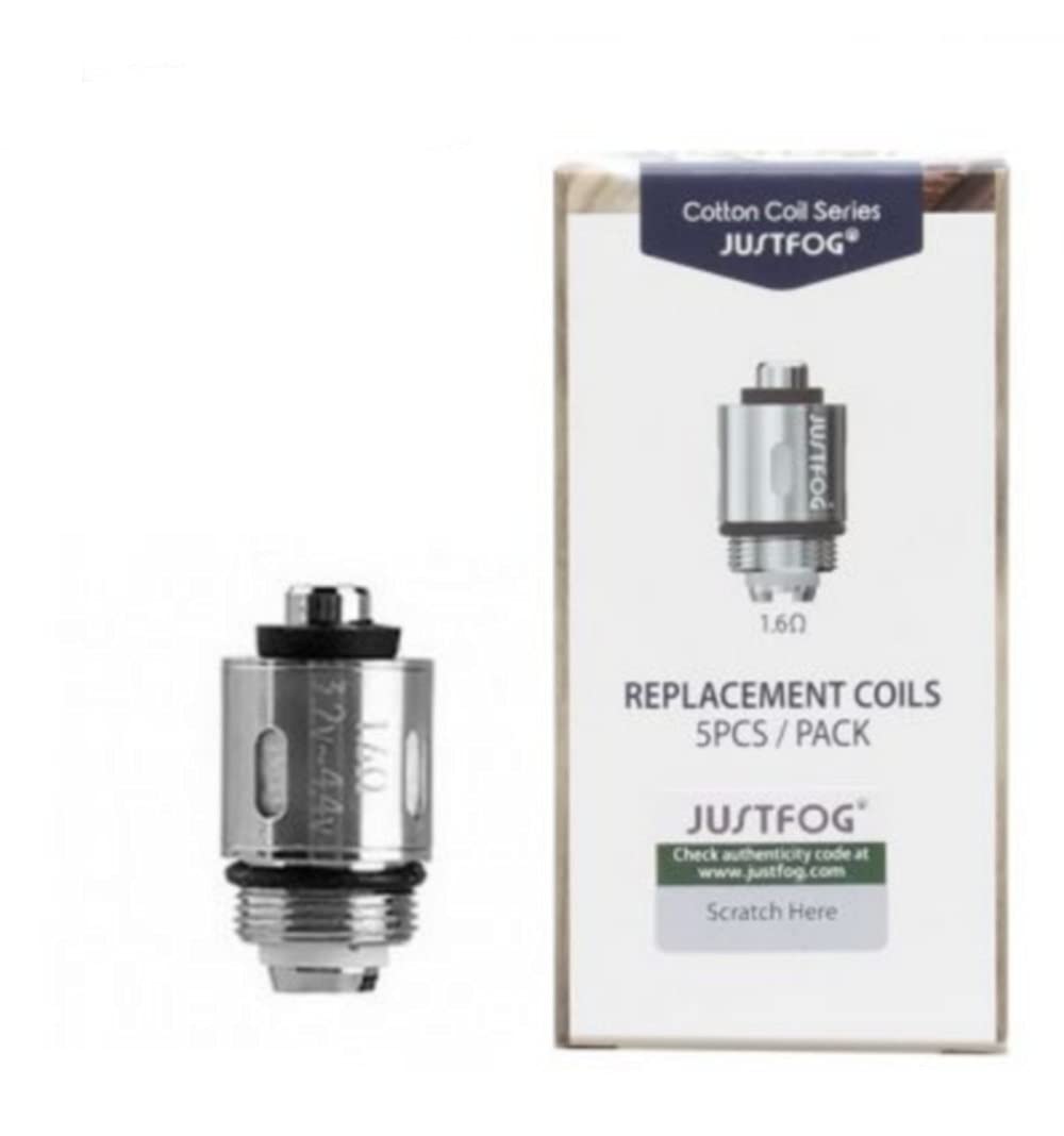pack de 5 résistances q16 justfog 100% AUTHENTIQUE Résistances JUSTFOG 1.6 PACK X 5 compatible, P14A, Q16,  Q14, S14, G14, C14 : Amazon.fr main image 1