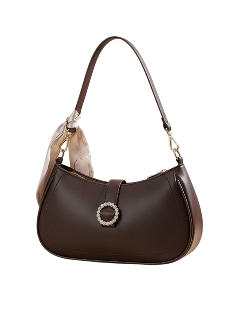 ZOYAEBAZAR Women’s Flap Ring Shoulder Bag Black | PU Material Handbag with Detachable Strap | Metallic Ring Accent | Wate... - Review, Price and Buying Guide