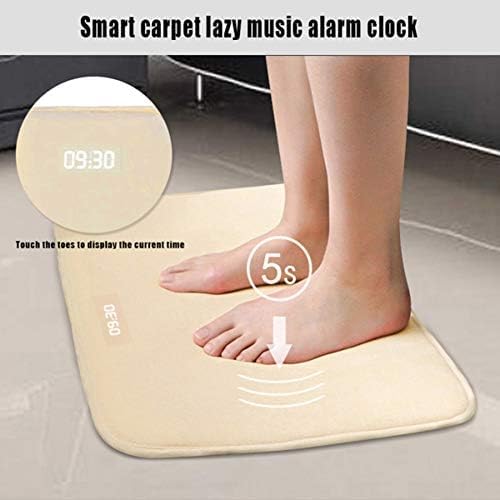 Reloj Despertador para Personas Que Duermen Pesadamente - Alfombra Sensible A La Presión - Reloj Despertador Digital LED Alfombra Inteligente Alarma Digital Reloj Despertador De Alfombra con Reloj