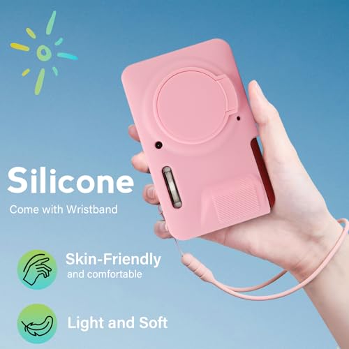 Funda de silicona para cámara Kodak PIXPRO FZ55 color rosa miniatura 3