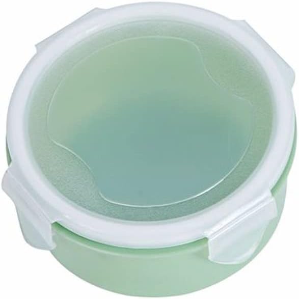 Plastic Lunch Box Bento Box Vegetables Fruit Salad Fresh-Keeping Bowl with Lid Seal Leak Proof Camping Picnic Food Storage Box(D,9 * 5.5cm)