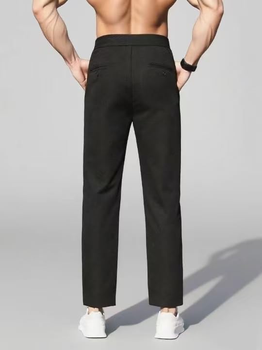 Men's Casual Jogger Pants Lightweight Stretch Waistband Drawstring Hiking & Outdoor Casual Pants3