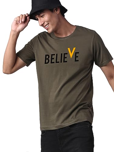 Image of ADRO Men's 100% Cotton Regular Fit T-Shirt