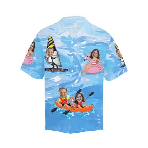 image for BTPE Custom Hawaiian Shirt with Face Custom Picture Shirt Birthday Gif