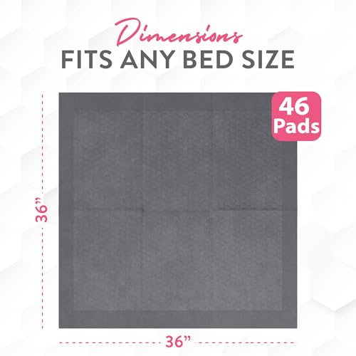 Image of Inspire Extra Large Super Absorbent Disposable Bed Pads for Chronic Incontinence Ultra Thick and Absorbent Bed Pads Disposable Adult | Pee Pads for Adults (Gray 36 inch x 36 inch)
