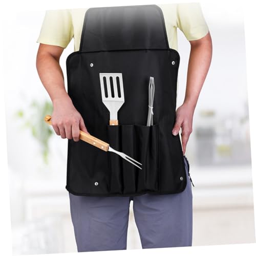 Kit de 3 utensilios para parrilla BESPORTBLE acero inoxidable miniatura 4