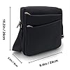 ELIOX Sacoche Homme Sac à Bandoulière Réglable Pour iPad Tablette Jusqu'à 8,5 pouces Messenger étanche à L'eau Pour Les Voyages D'affaires Bureau D'affaires Et Usage Quotidien Noir #4