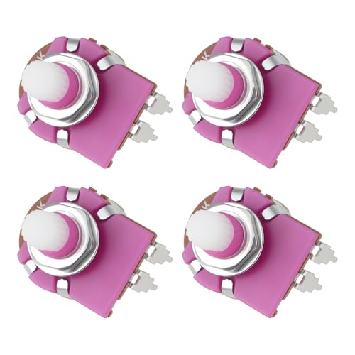 Create idea Potenciómetro Ajustable de 2 Pines Y 29 Mm 4 Unidades B500K para Atenuación de Lámpara de Mesa